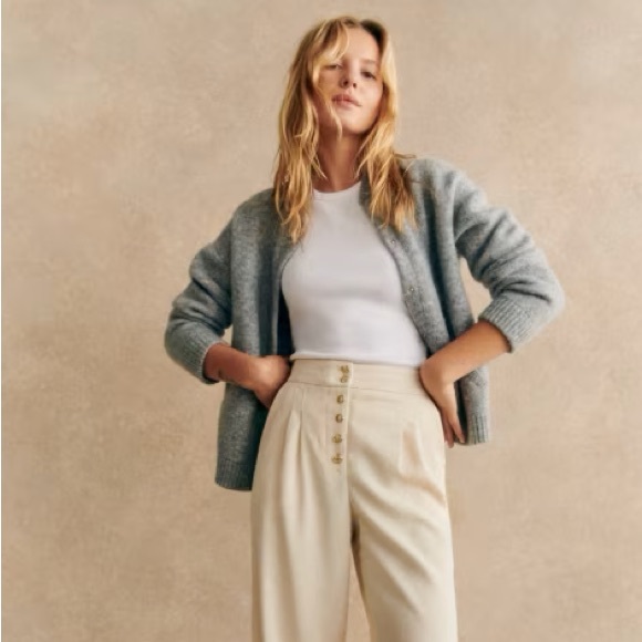 Sezane Eddy Jacket | Grey | Size Large - Picture 3 of 13